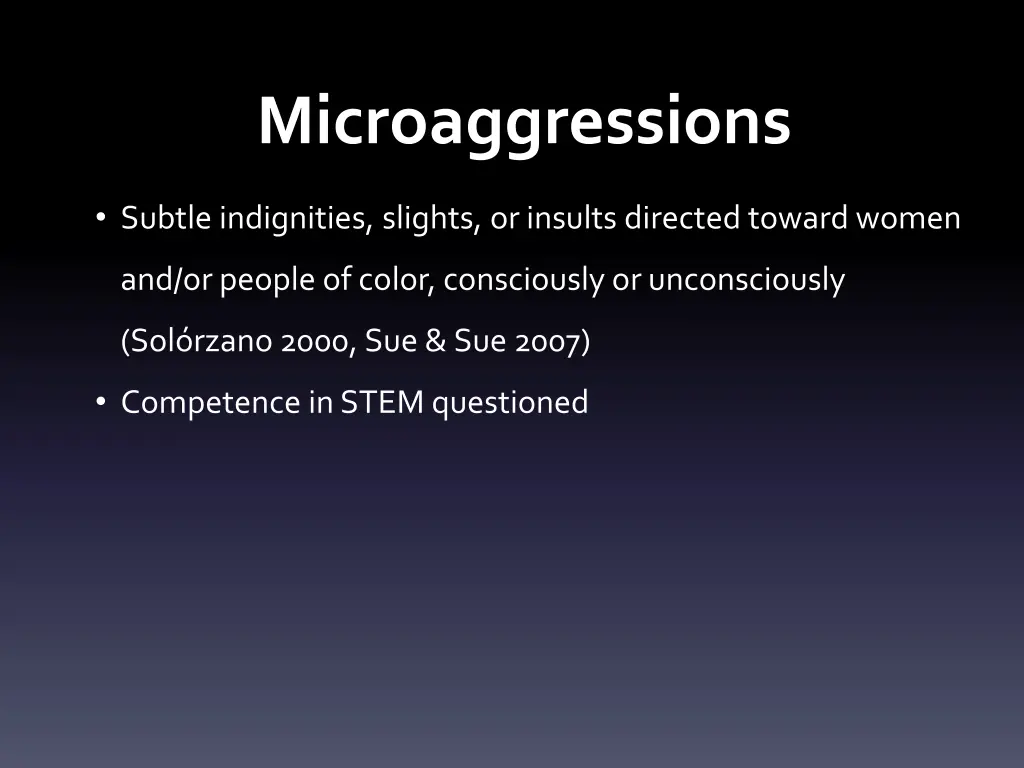 microaggressions