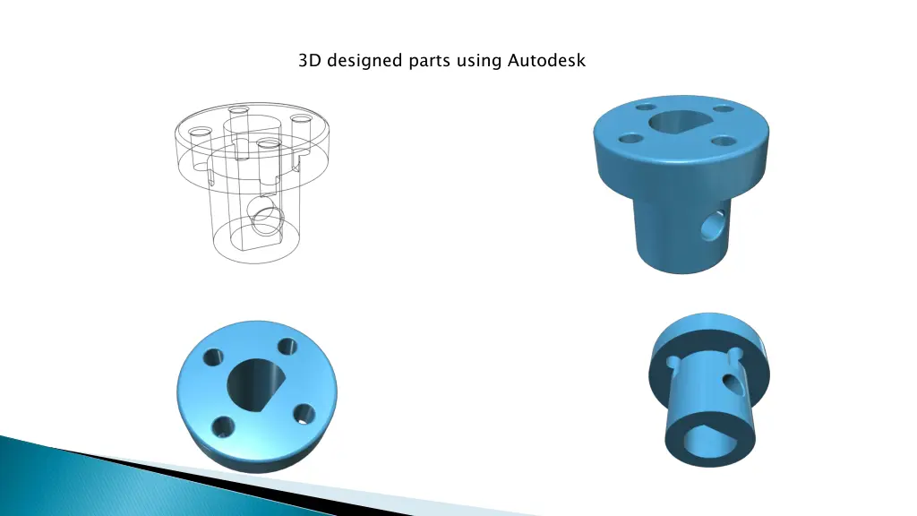 3d designed parts using autodesk 1