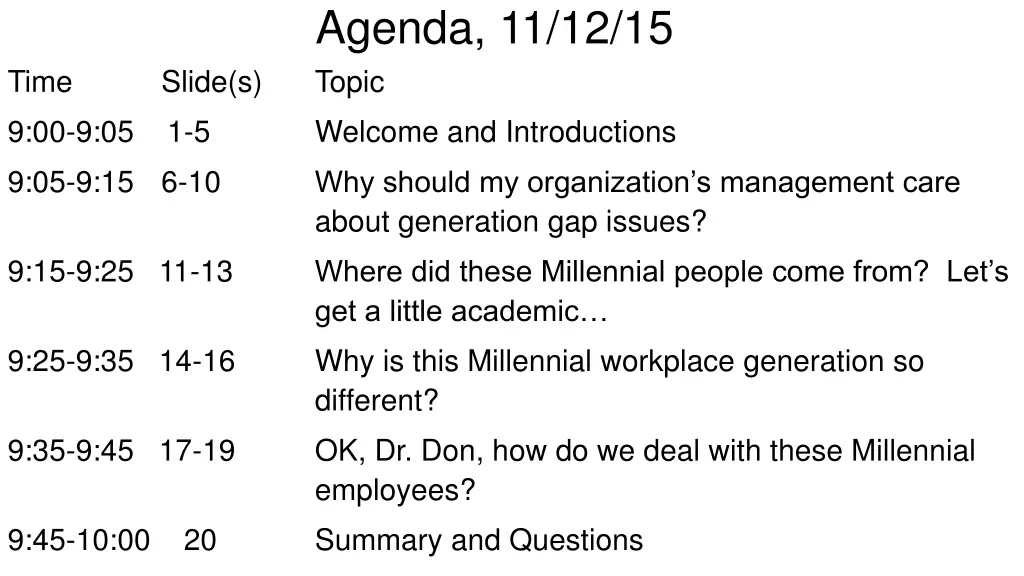 agenda 11 12 15 topic