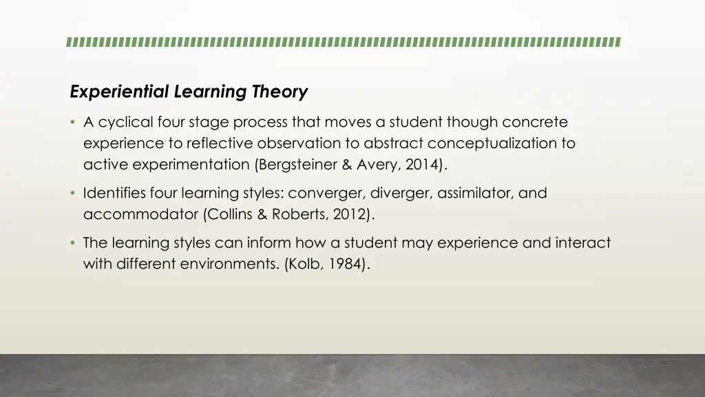 experiential learning theory