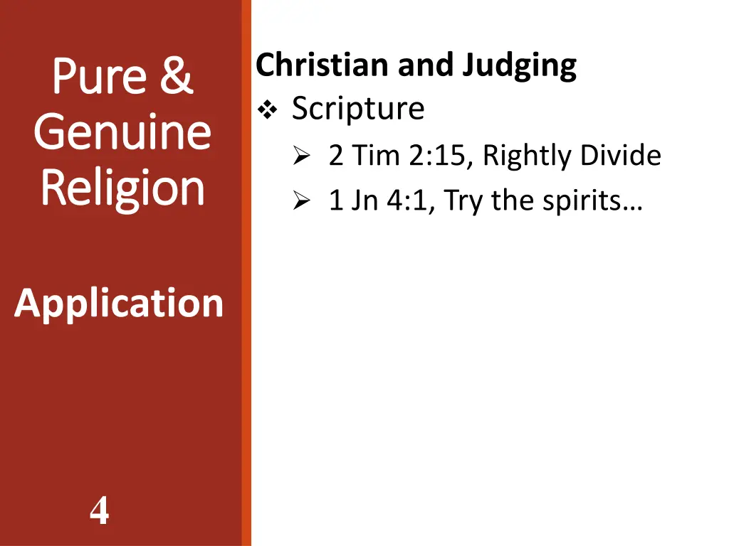 christian and judging scripture