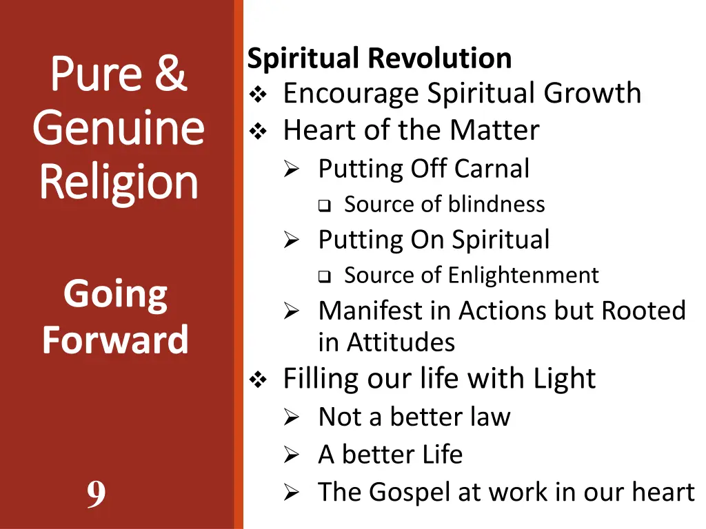 spiritual revolution encourage spiritual growth