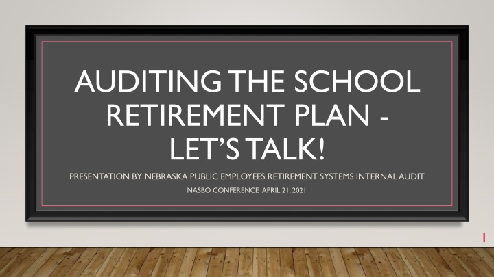 auditing the school retirement plan let s talk