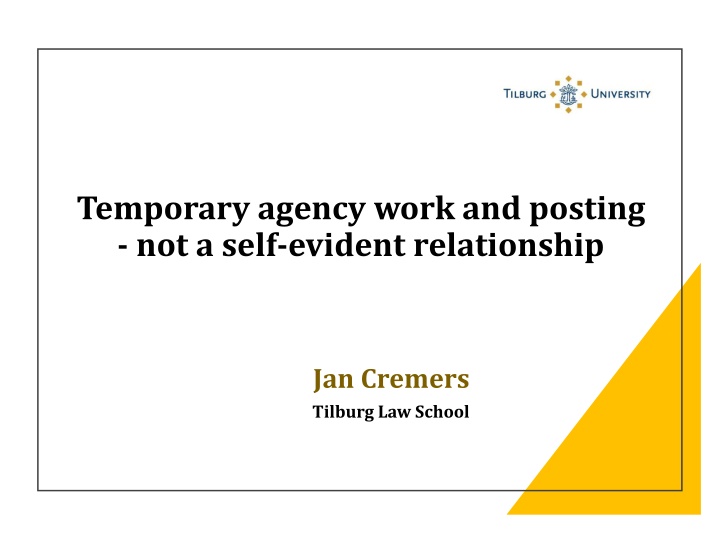 temporary agency work and posting not a self