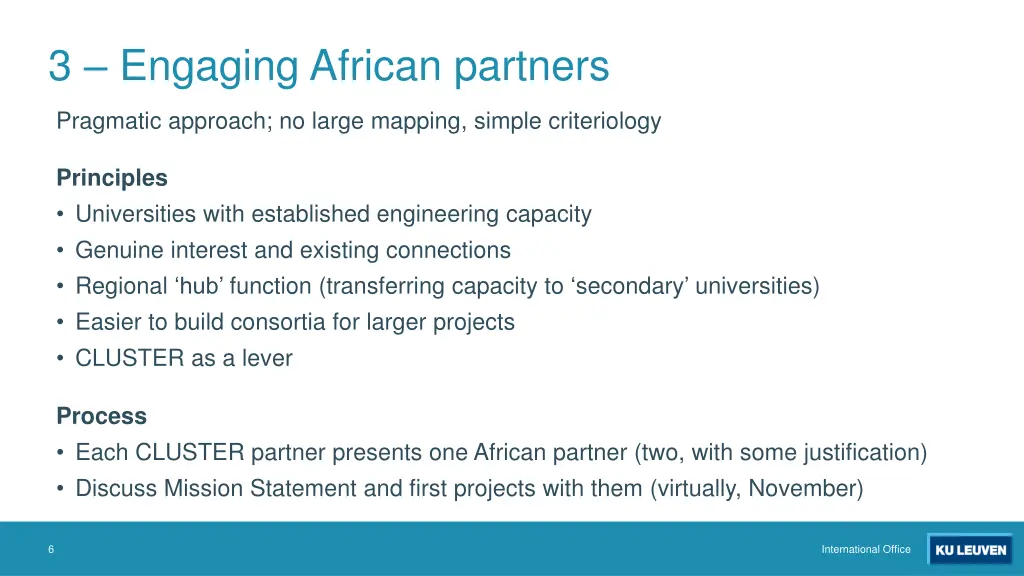 3 engaging african partners