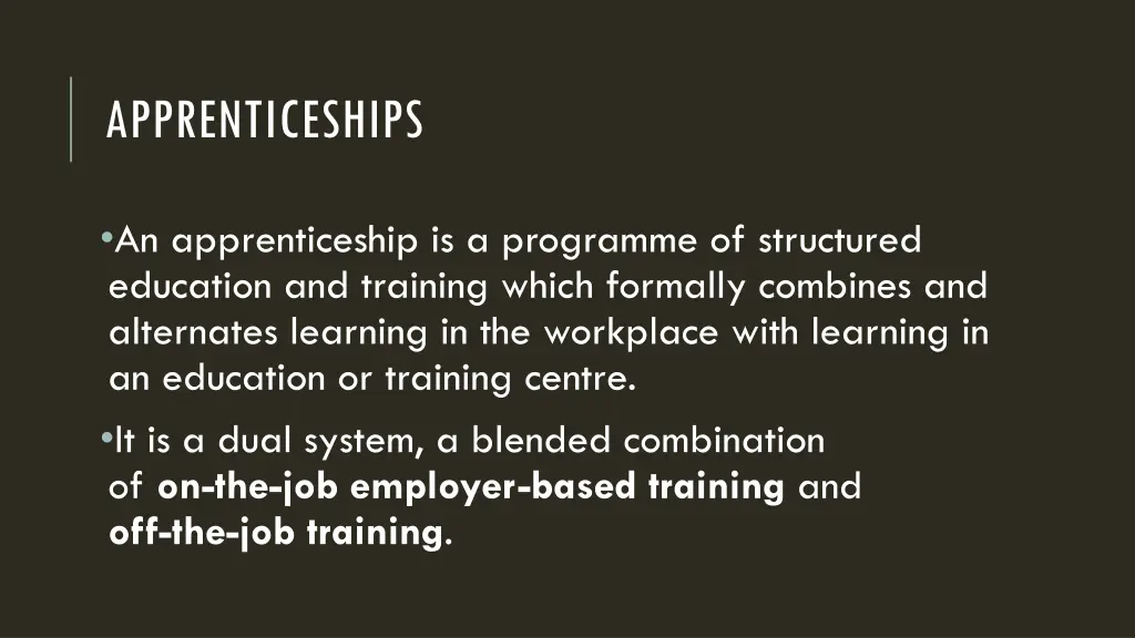 apprenticeshipshat is an apprenticeship