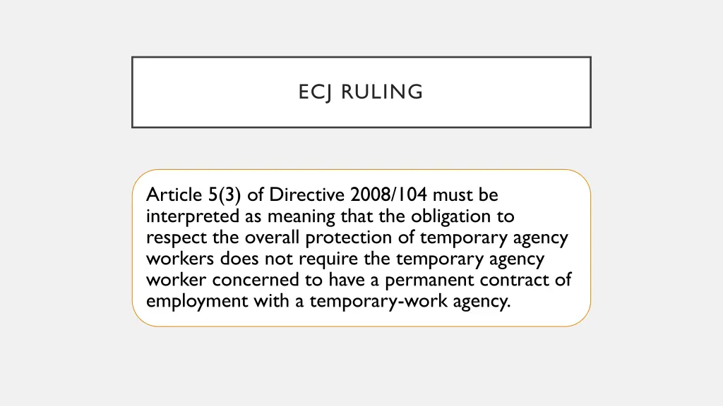 ecj ruling 1