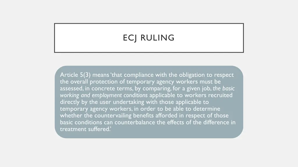 ecj ruling