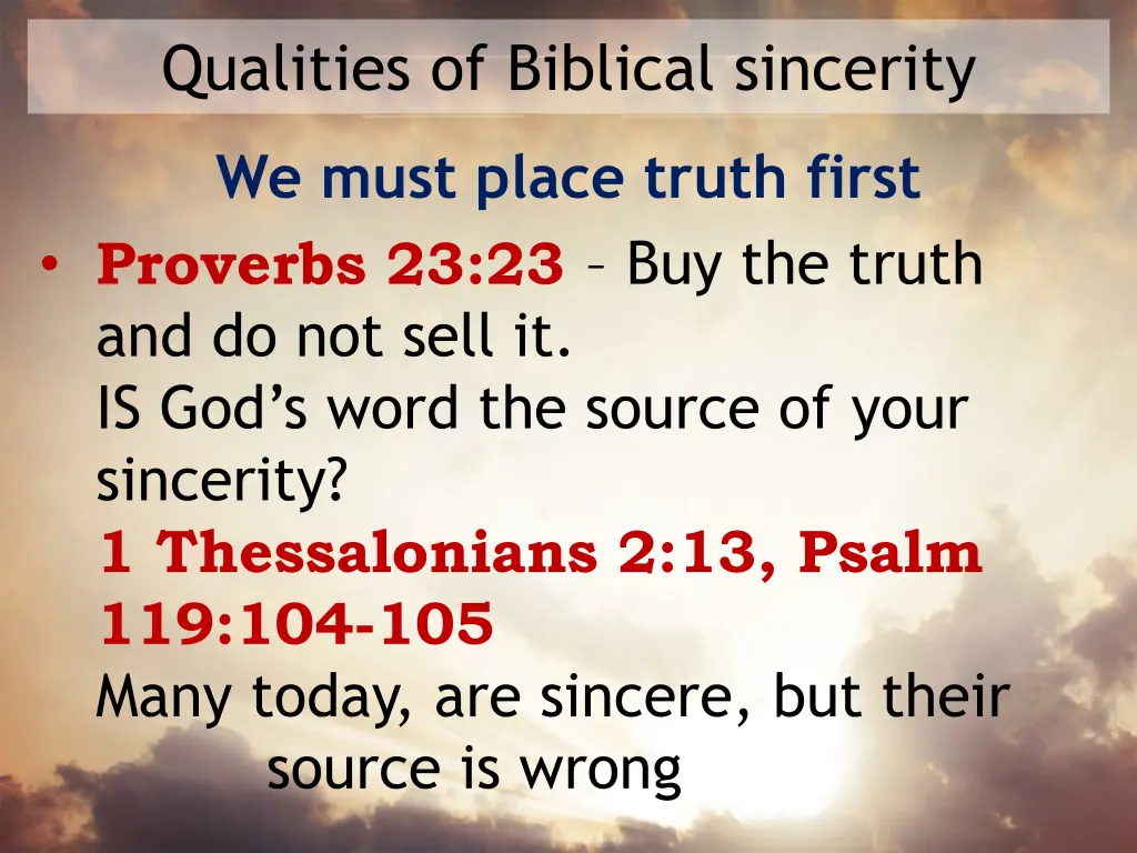 qualities of biblical sincerity 3