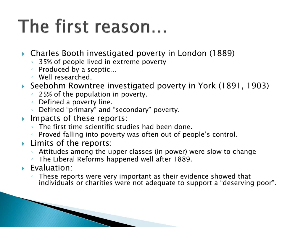 charles booth investigated poverty in london 1889