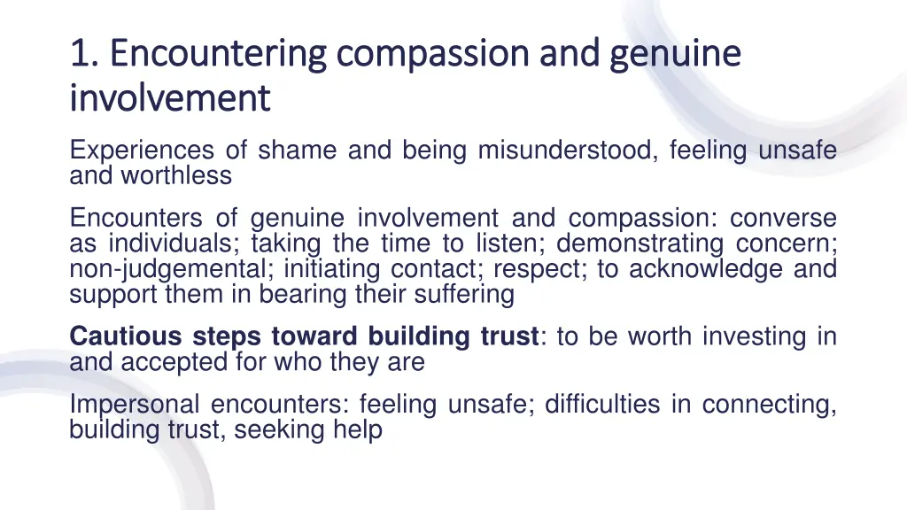 1 1 encountering encountering compassion