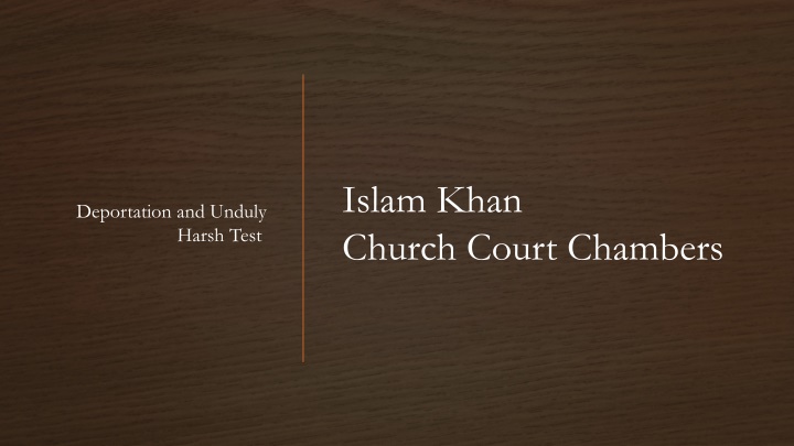 islam khan church court chambers