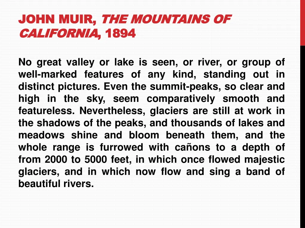 john muir john muir the mountains