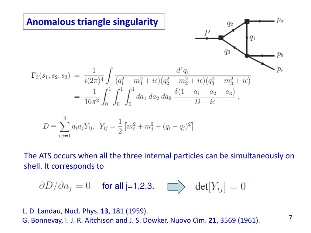 anomalous triangle singularity