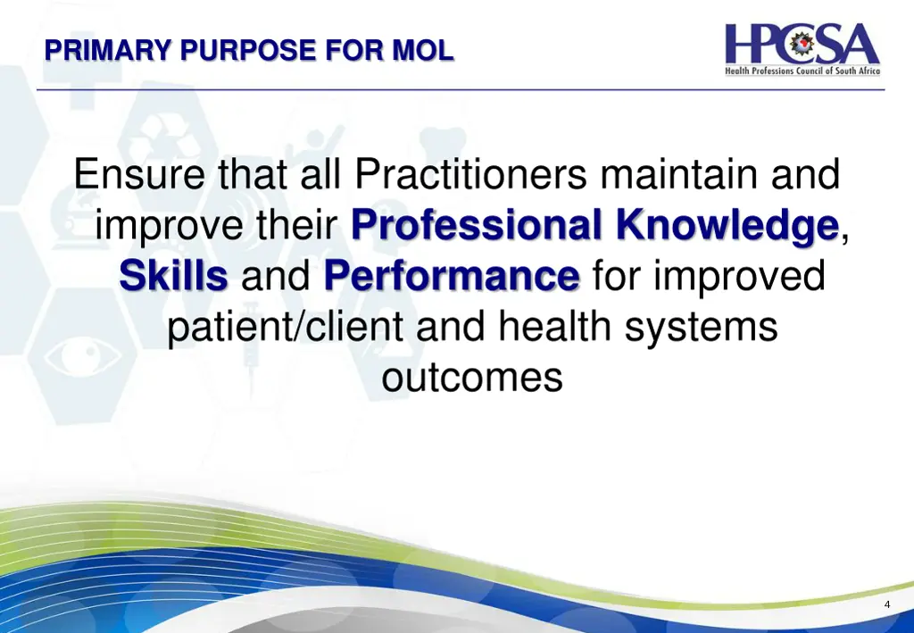 primary purpose for mol