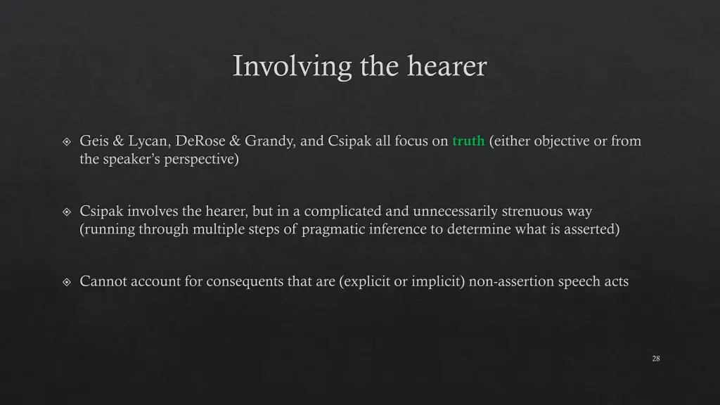 involving the hearer