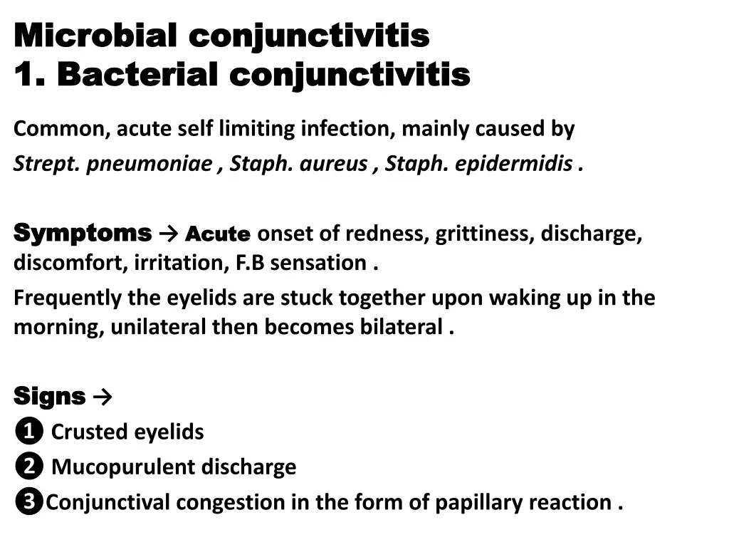 microbial conjunctivitis microbial conjunctivitis