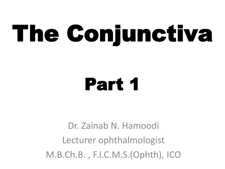 the conjunctiva the conjunctiva