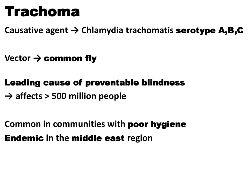 trachoma trachoma causative agent chlamydia