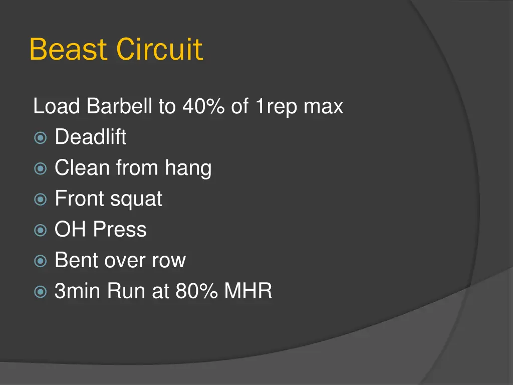 beast circuit