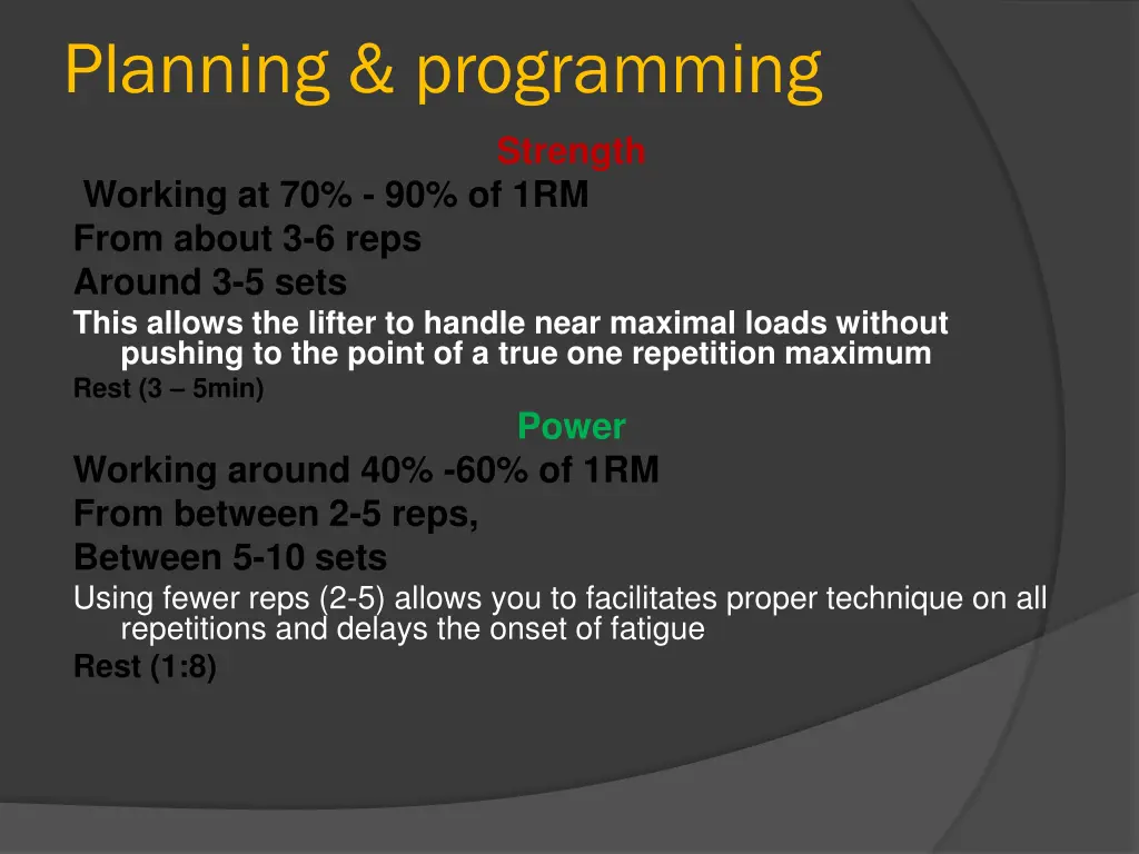 planning programming