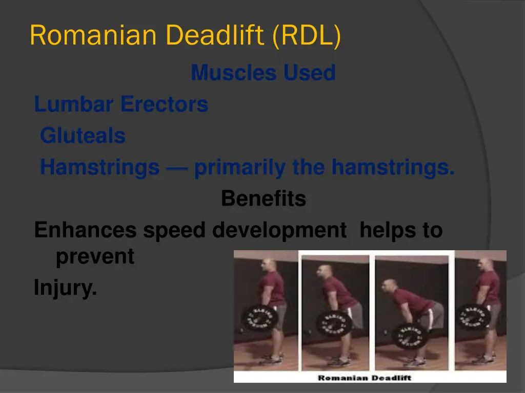 romanian deadlift rdl