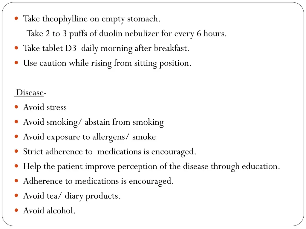 take theophylline on empty stomach take