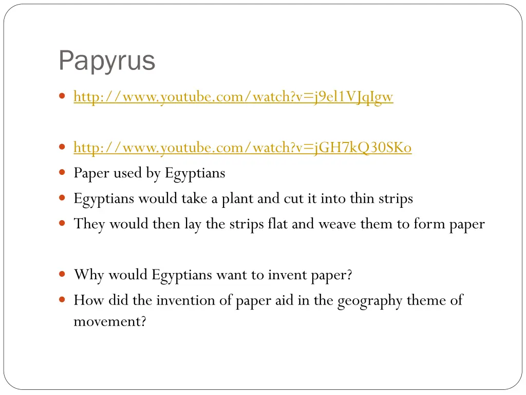 papyrus