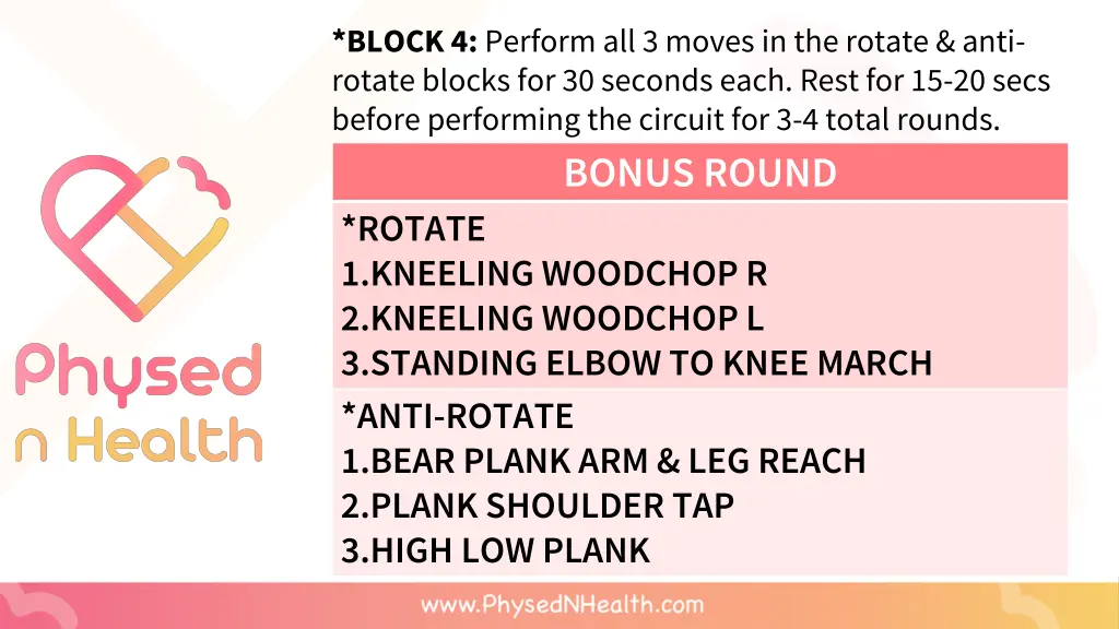 block 4 perform all 3 moves in the rotate anti