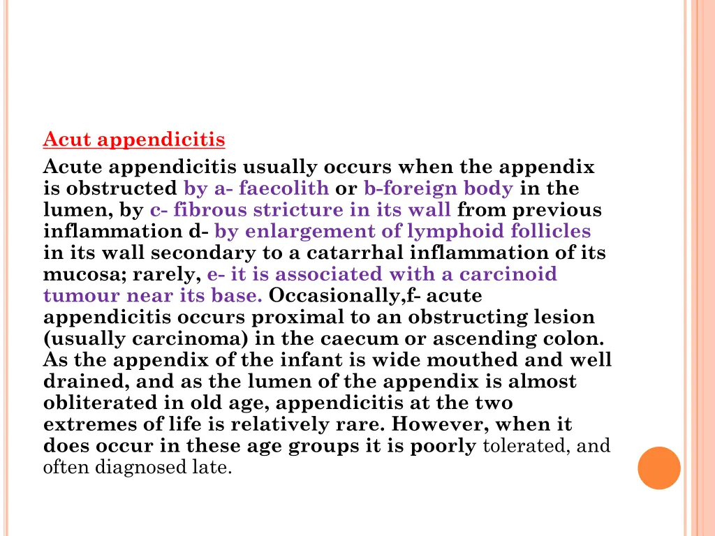 acut appendicitis acute appendicitis usually