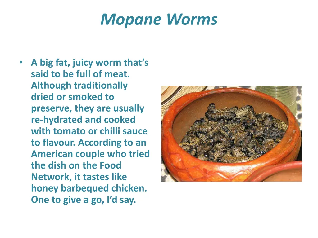 mopane worms