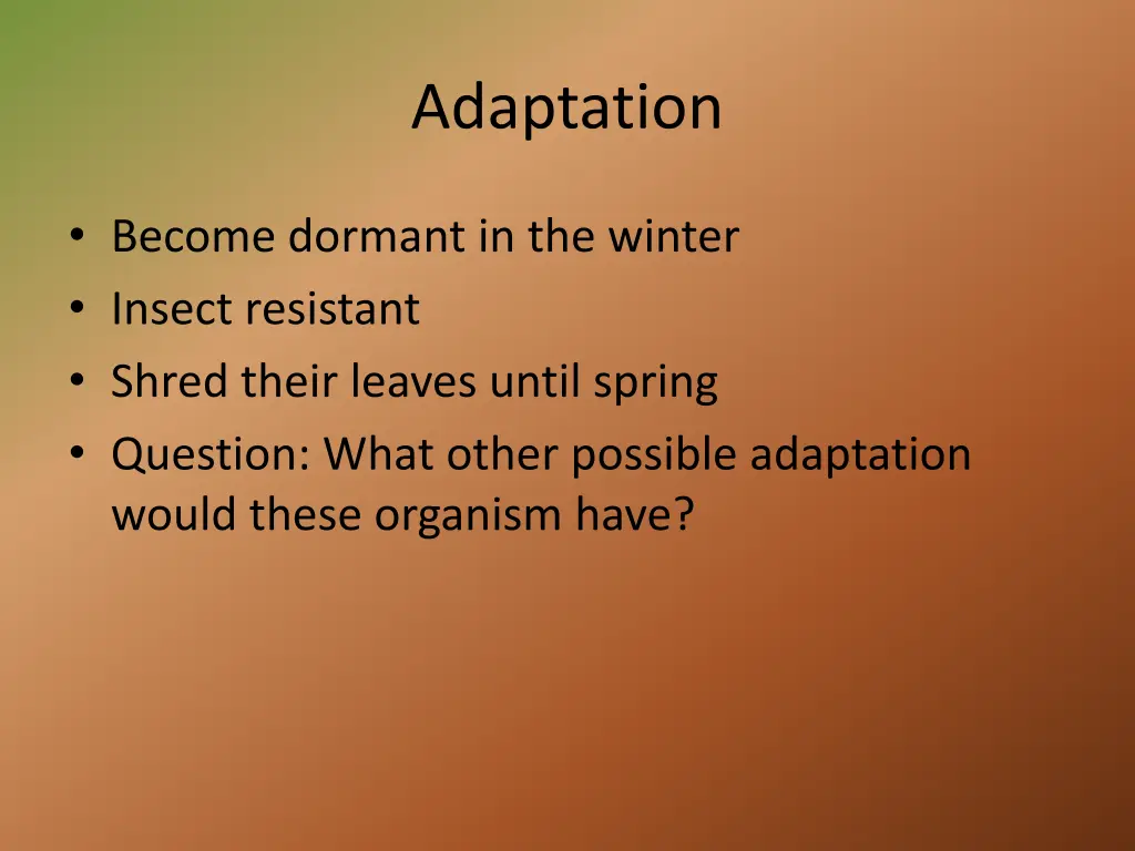 adaptation