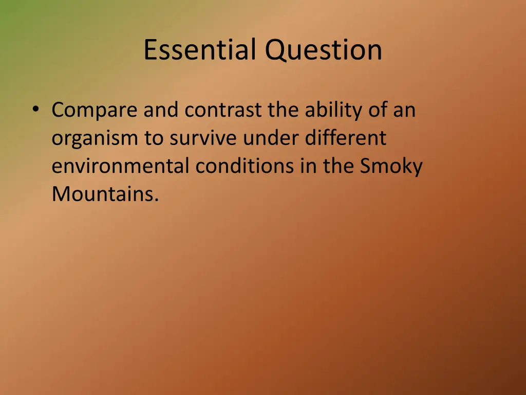 essential question 1