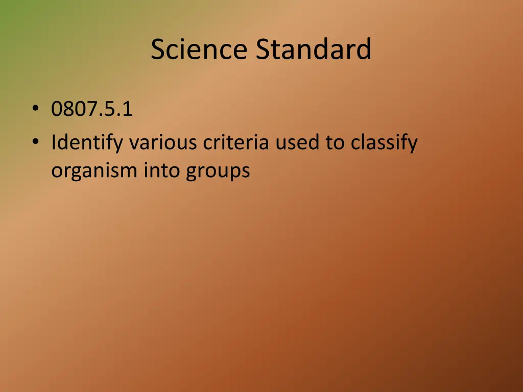 science standard