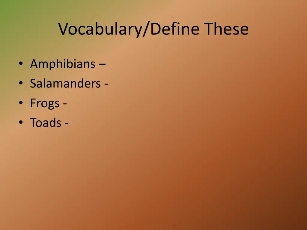 vocabulary define these