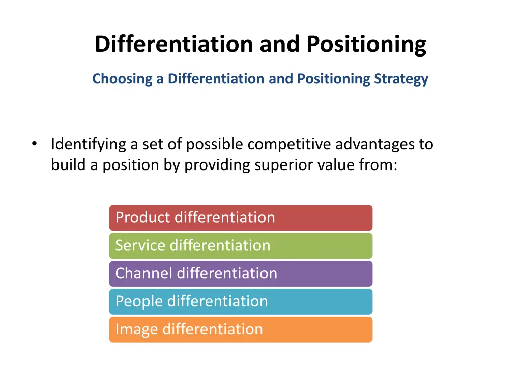 differentiation and positioning 3