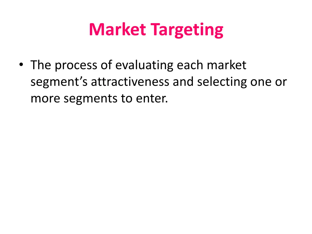 market targeting 2