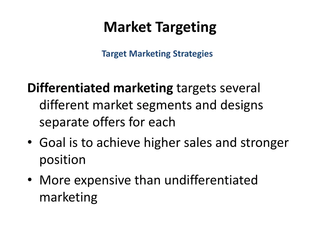 market targeting 3