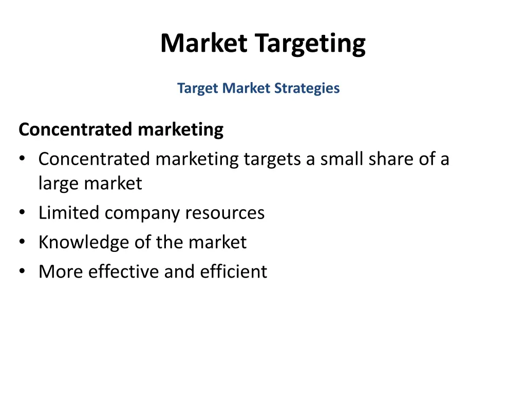 market targeting 4