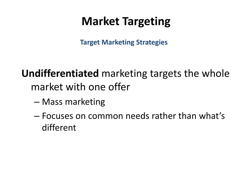 market targeting 6