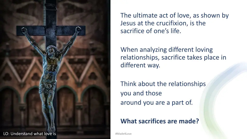 the ultimate act of love as shown by jesus