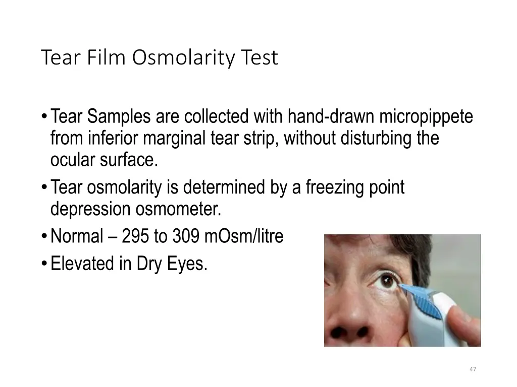 tear film osmolarity test