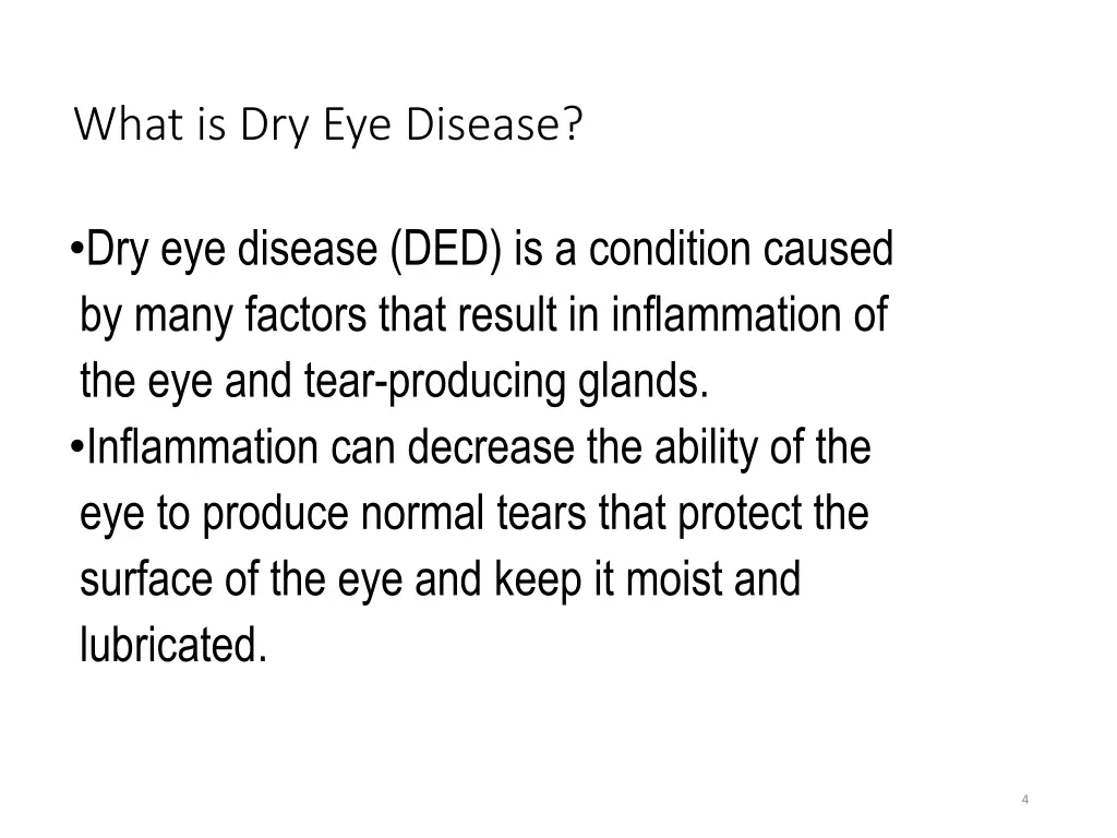 what is dry eye disease