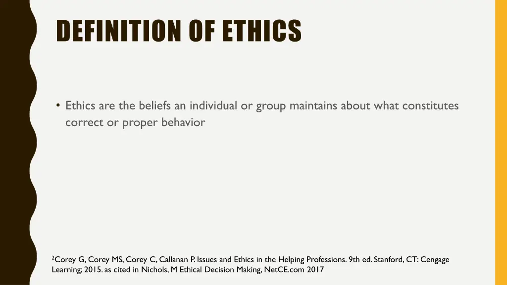 definition of ethics