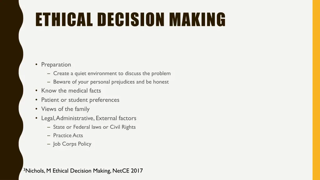 ethical decision making