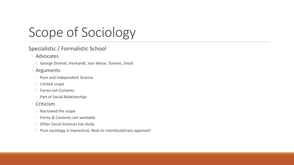 scope of sociology