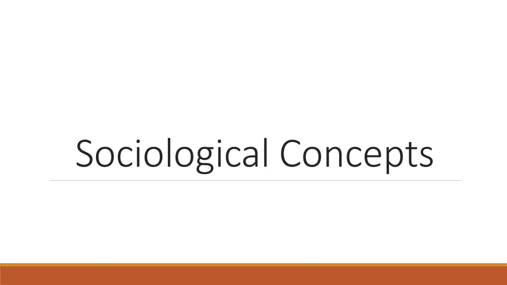 sociological concepts