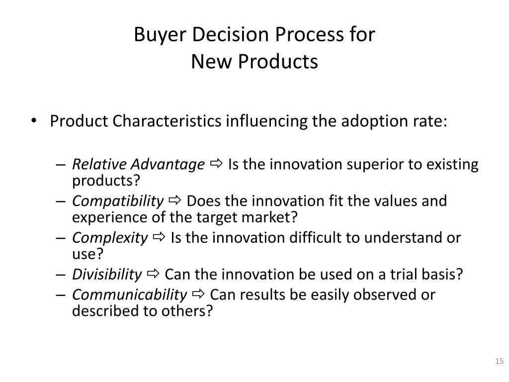 buyer decision process for new products 1