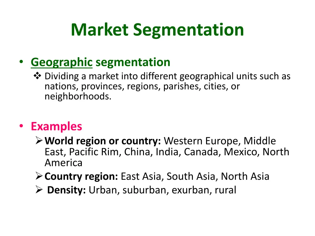 market segmentation 2