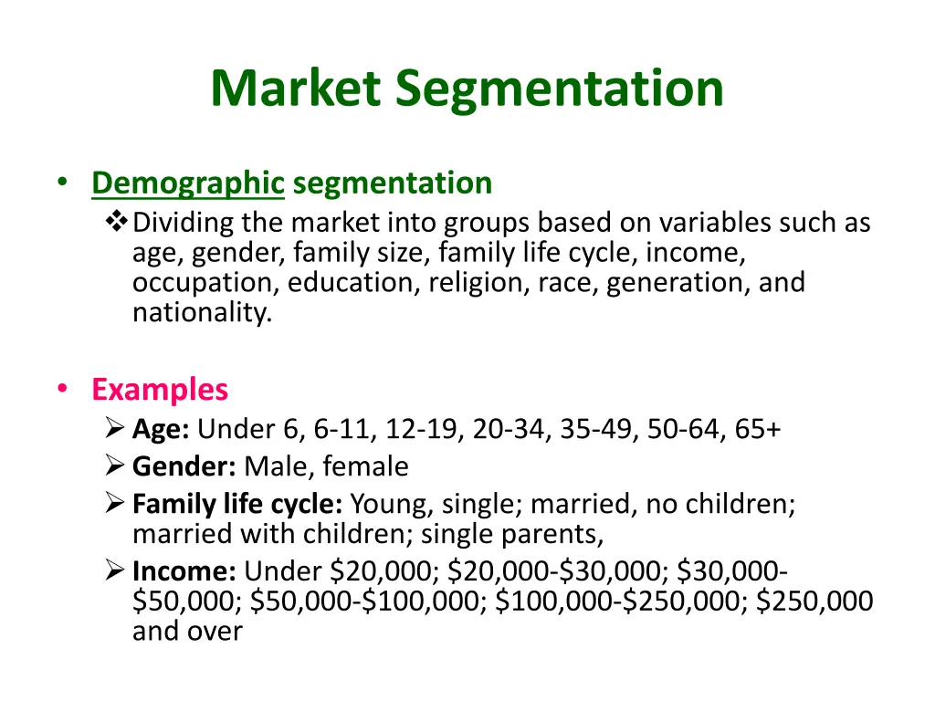 market segmentation 3